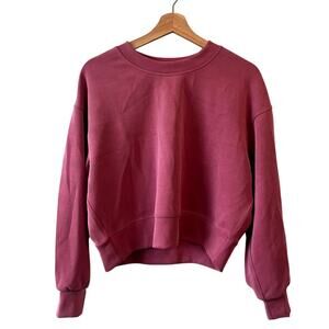 Lululemon Perfectly Oversized Cropped Crew Softstreme Velvet Dust